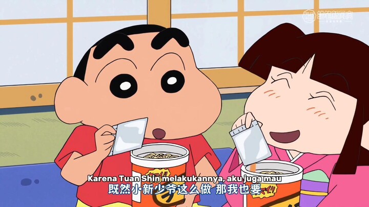 Crayon Shincan Sub Indo | Ai-chan makan mie instan