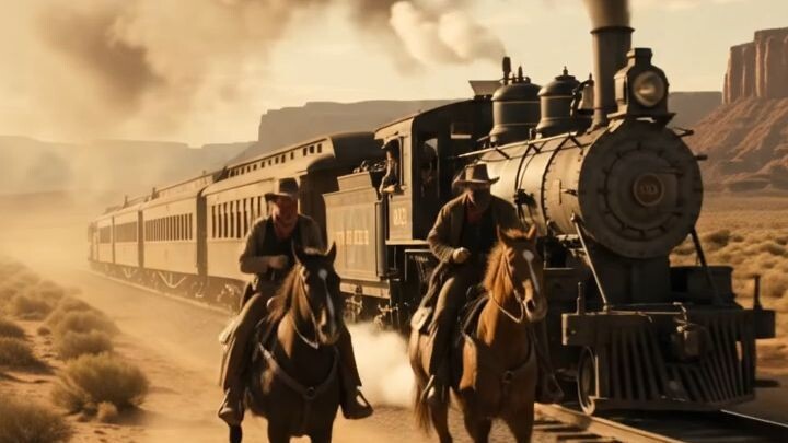 Outlaws Robbing Moving Train... 🤠