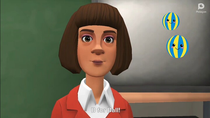 A for Apple B for Ball | LKG UKG Cartoon English Class | Learn ABCD for Kids 🍎⚽