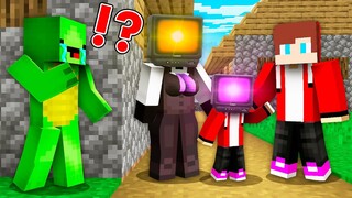 TV WOMAN and JJ Make a Family - Mikey and JJ SKIBIDI TOILET EXE At 3 am in Minecraft? TV Man Maizen