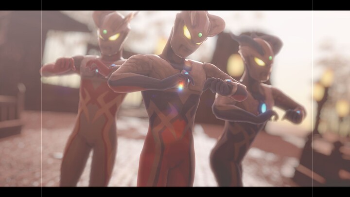 [Ultra MMD] Lagu Cinta Bunga Persik [Ultraman Zero Three Forms]