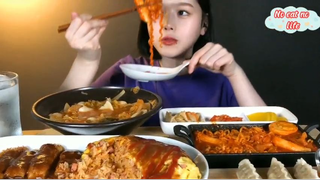 Cơm Omurice Nhật, sủi cảo, bánh gạo, bánh canh bột mì kimchi 4 #amthuc