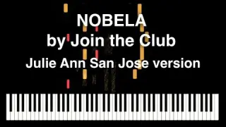 Nobela by Join the Club (Julie Anne San Jose version) Synthesia Piano Tutorial with music sheet