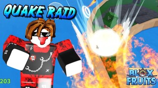 HARDEST RAID EVENT (QUAKE RAID) in BLOX FRUITS "UPDATE 11"