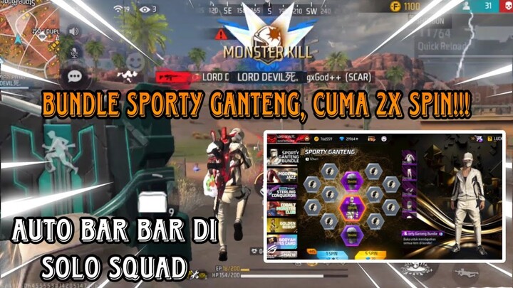 BUNDLE SPORTY GANTENG KEREN BANGET CUY SOLO SQUAD DI RANK AUTO 37 KILL !!!