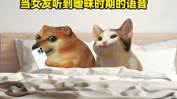 当女友听到以前暧昧时期的语音
