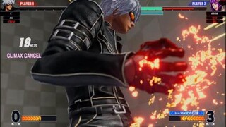 KOF15　世界１位K´　６４HIT７割コンボ　カッコ良すぎるK´