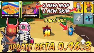 NEW UPDATE 0.46.3 BETA! 2 MAP BARU TURBO TEMPLE & SUPER PAINT SLIDE DAN 2 SKIN BARU - Stumble Guys