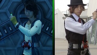 As expected, adults don't have to make choices. Shotaro wants all three forms of motorcycles! Double