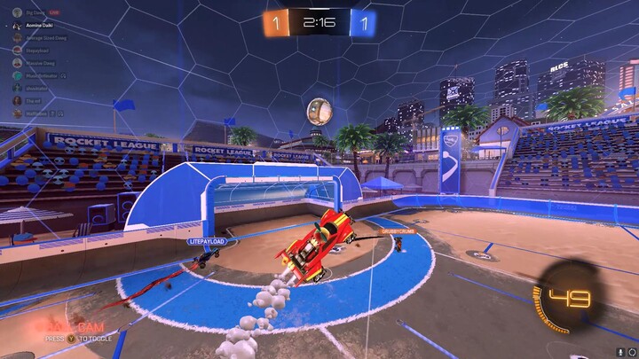 Day 1 Rocket League, Luckiest Shot of my life lmao
