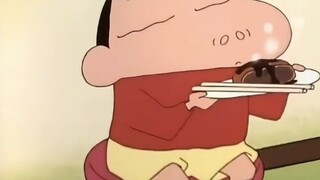 [Crayon Shin-chan] Aku makan nasi potongan daging babi untuk makan siang hari ini. Kuahnya melimpah.