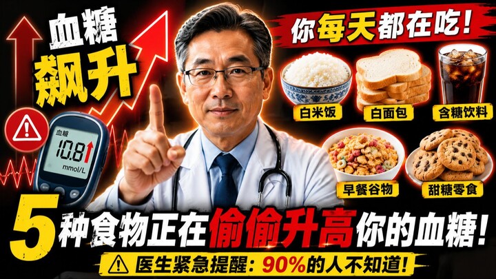 这5种食物正在偷偷升高你的血糖！医生紧急提醒（90%的人每天都在吃）