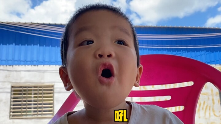 Promised the baby candy after he wakes up—his reaction is just too adorable, hahaha!