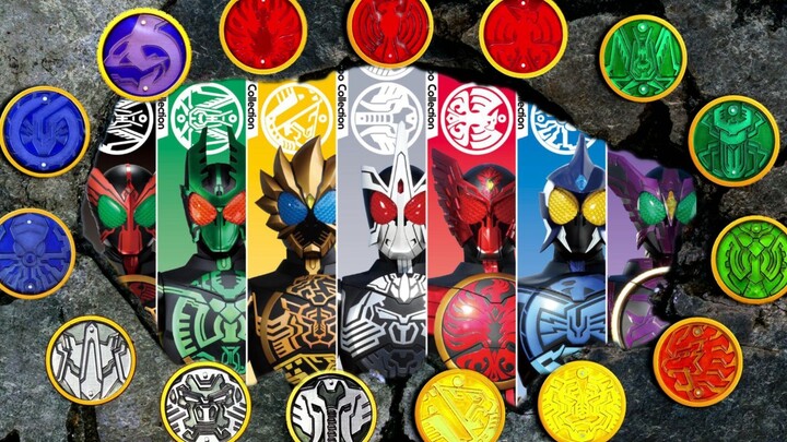 Kamen Rider OOO full set of main form transformation collection