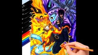 Drawing Naruto Shippuden (Naruto/Sasuke)