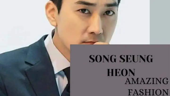 Korean Actor Song Seung-heon Amazing Fashion Style