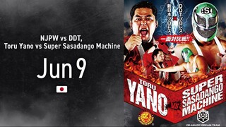 NJPW vs DDT - Toru Yano vs Super Sasadango Machine - 9 June 2025