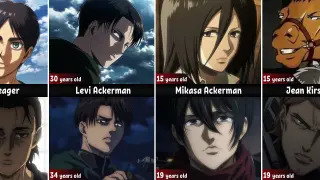 Attack on Titan Characters Before and After Timeskip