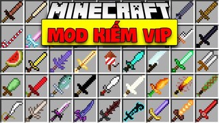 MINECRAFT MOD CÁC LOẠI KIẾM VIP*CHẾ TẠO 1000 THANH KIẾM CỦA ANH PRO