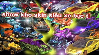 Free fire| show kho skin sêu xe bạc tỉ sau 3 năm cày cuốc - acc siêu vip free fire