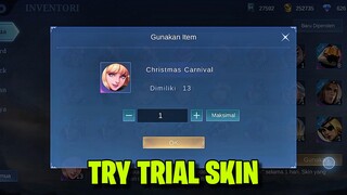 SAATNYA MENGGUNAKAN SKIN TRIAL INI SEBELUM RESALE DI SHOP !