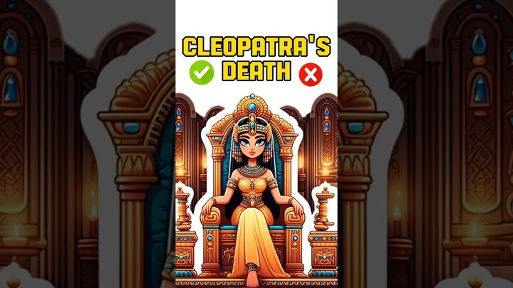 The death of Cleopatra, the last Queen of Egypt #cleopatra #egypt #shorts #death
