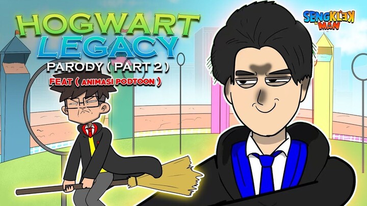 HOGWART LEGACY PARODY PART 2 ( feat @PODTOON  ) - animasi sengklekman
