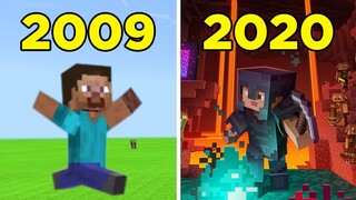 Evolution of Minecraft 2009 2020