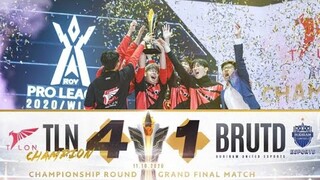 ช็อตเด็ด Talon ชนะ Buriram คว้าแชมป์ RoV Pro League 2020 Winter