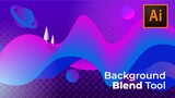 Hướng dẫn tạo backgroud với công cụ Blend Tool trong Adobe Illustrator | BonART