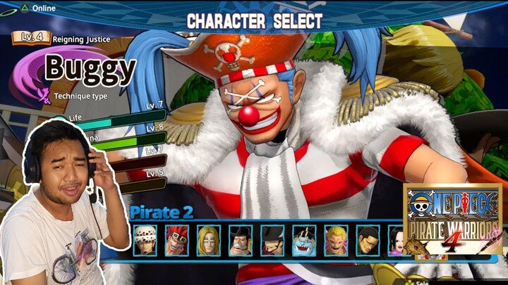 BUGGY GAMEPLAY - ONE PIECE PIRATE WARRIORS 4 INDONESIA