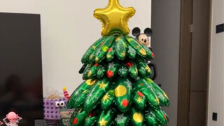 窝趣！一次性的圣诞树也太好看了叭 拍照也是绝绝子 氛围感拉满～