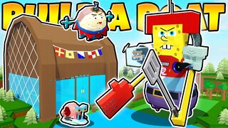 GIANT SPONGEBOB KILLER MECH! Build a Boat