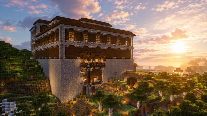 How AI Redraws Minecraft World Part 5