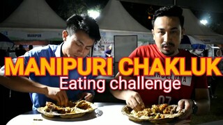 Outdoor Manipur Thali EATING CHALLENGE Manipuri feat LOOKACTEAST KITCHEN || chaba hanba thuba tanab