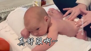 极致享受~人类幼崽按摩初体验🥰😍
