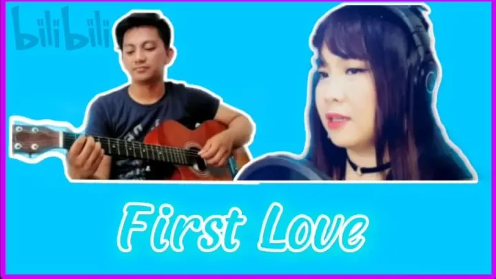 Hikaru Utada- First Love( Hatsukoi) Acoustic Song Cover by SJ and Vocapanda