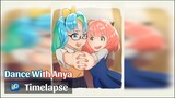[ Timelapse Fanart Anime] Berdansa dengan Anya dari Anime Spy X Family