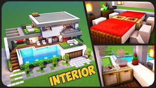 Cara Membuat Interior Lengkap Rumah Modern Pt.84 ! || Minecraft Modern Pt.85