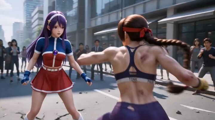 มามิยะ อาเธน่า ปะทะ ซากาซากิ ยูริ - รวมคลิปเบื้องหลังฉากที่ถูกตัดทิ้ง [seedance2.0]