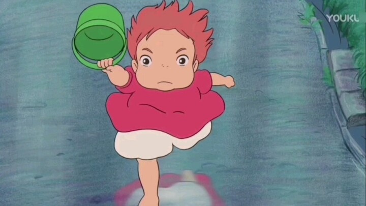 [Goldfish on the Cliff] Ponyo said that she must run to meet the person she likes