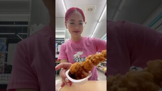 carbonara fire noodles combo at korean convenience store 🔥🍗 #asmr #koreanconveniencestore #편의점