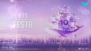 BTS 10th Anniversary FESTA | Firework Show at Yeouido