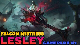 LESLEY - FALCON MISTRESS SKIN | GAMEPLAY #2 - MLBB