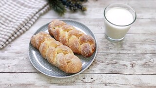 Braided Butter Bread Homemade Recipe  ขนมปังเปียเนยสด นวดมือ นุ่ม อร่อย