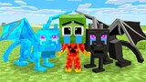 Monster school : Fire Baby Zombie Destiny - Sad Story - Minecraft Animation