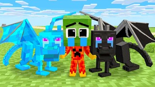 Monster school : Fire Baby Zombie Destiny - Sad Story - Minecraft Animation