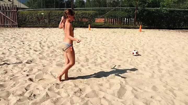 Czech girl holiday by the lake