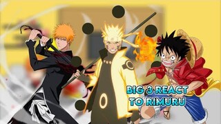 Big 3 (Naruto, Luffy and Ichigo) react to Rimuru Part 2 [Gacha reaction] ship: Rimuru x Chloe