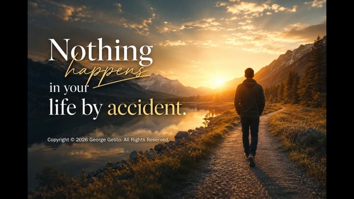 Nothing happens in your life by accident